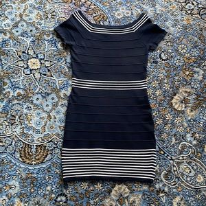 Max Studio black and white knit dress